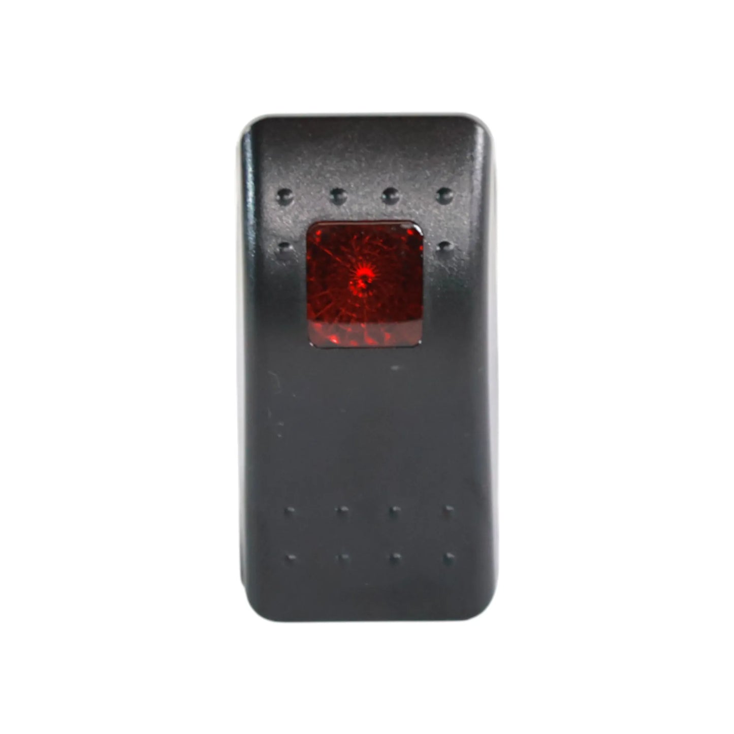 compact illuminated rocker switch for caravan electrics and tidy wiring installs