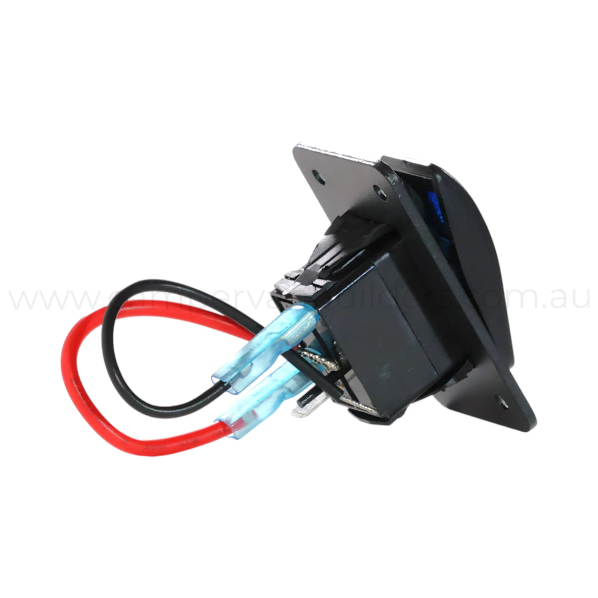 Single Led Rocker Switch 1 Way Rocker Switch Panel Single LED (Red, Green or Blue) – Campervan ...