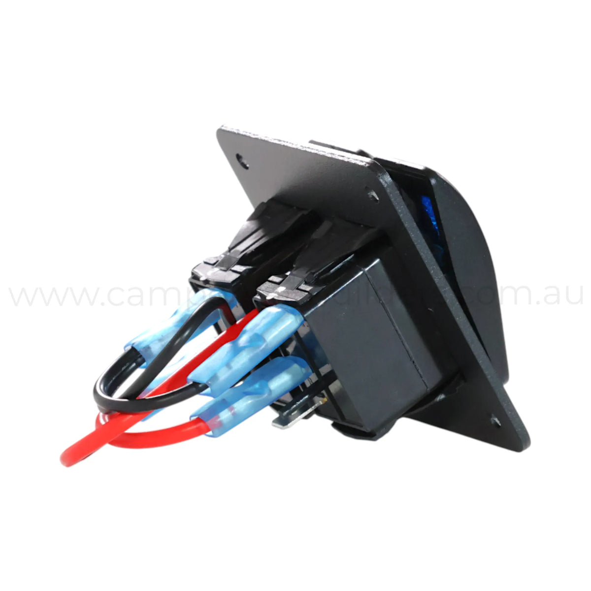 Single Led Rocker Switch 2 Way Rocker Switch Panel Single LED (Red, Green or Blue) – Campervan ...