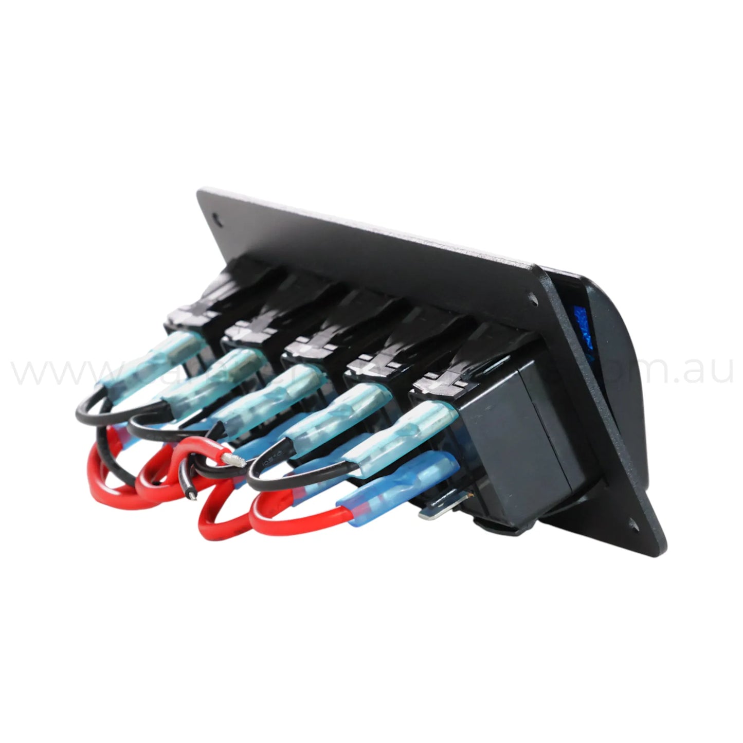 12v 5 way rocker switch panel with single indicator light for campervan accessories