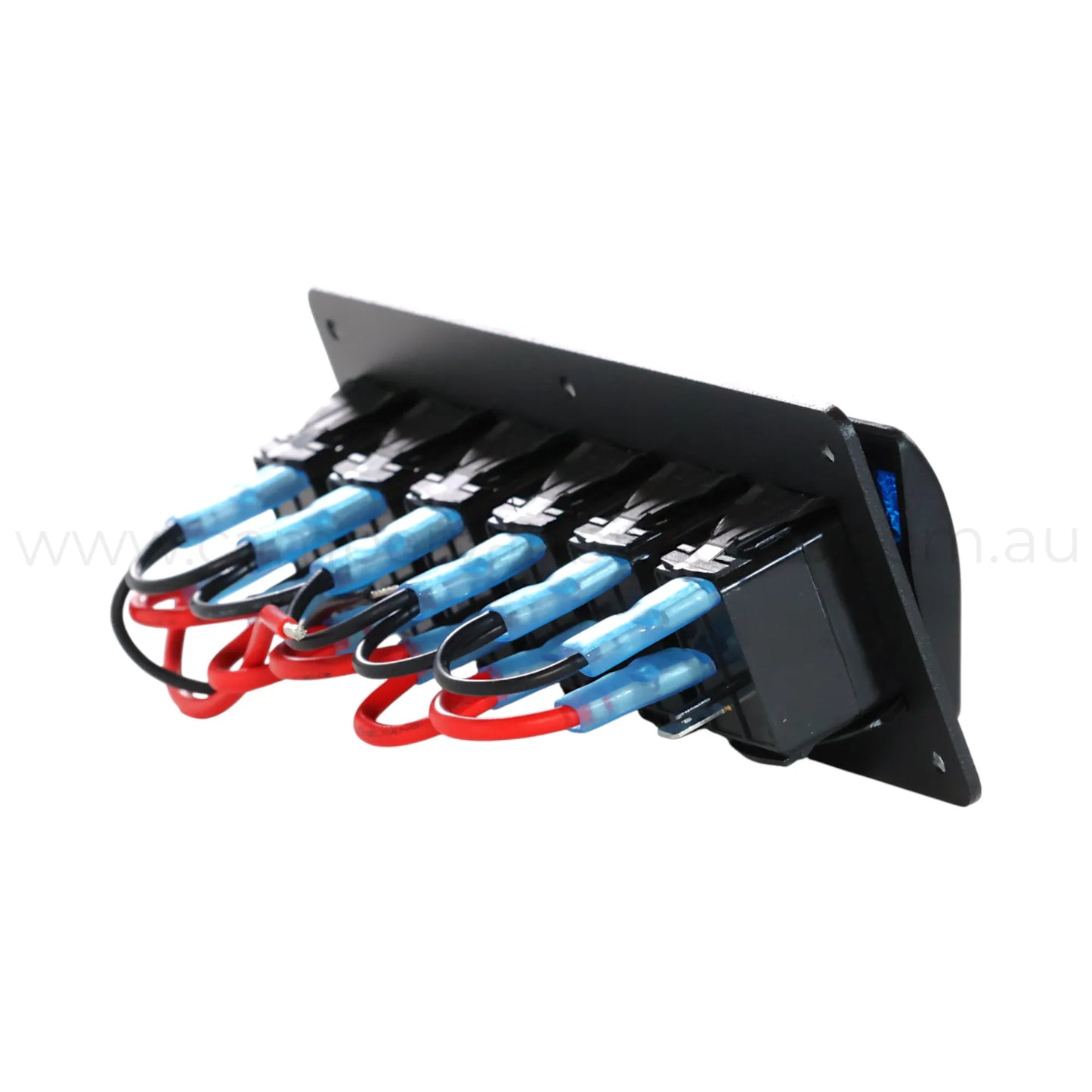 12v 6 way rocker switch panel with single indicator light for campervan accessories