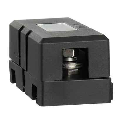 Single MIDI fuse holder with clear window for easy fuse inspection and quick checks