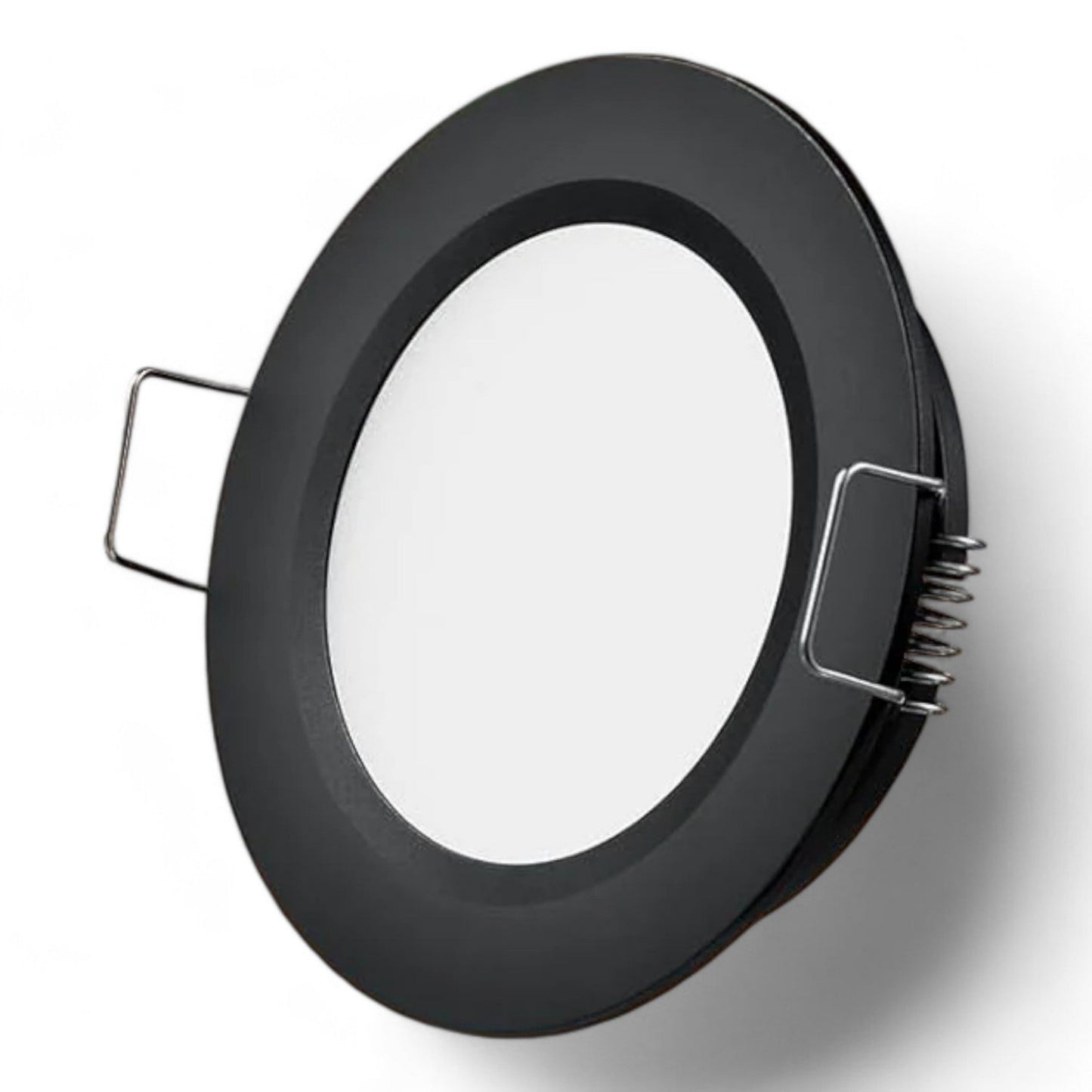 cool white 12v downlight in black housing