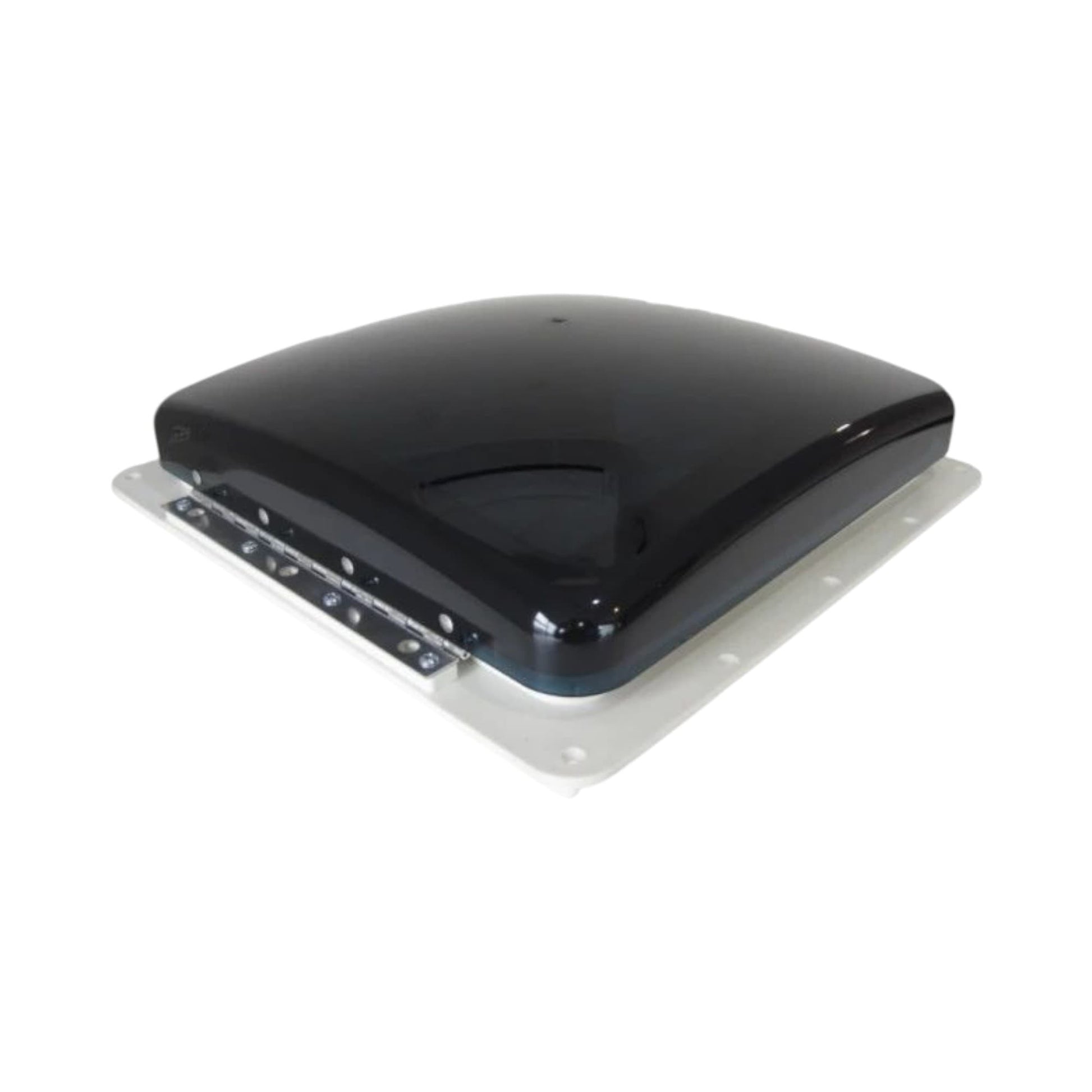 Black roof vent on a white background