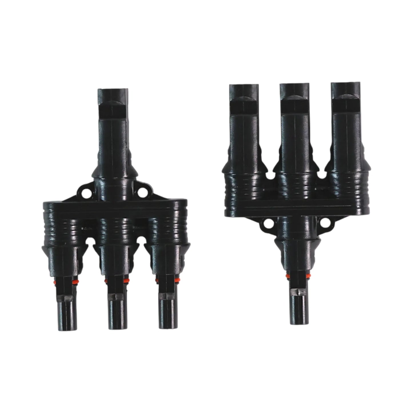 solar 3-to-1 MC4 parallel connectors placed on bench