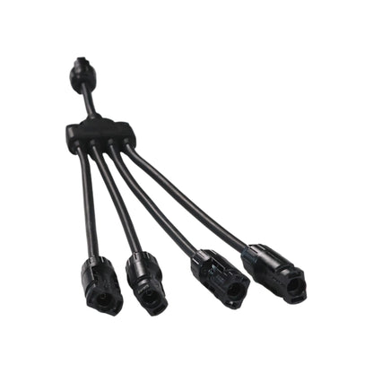 4-way MC4 solar joiners placed on workspace