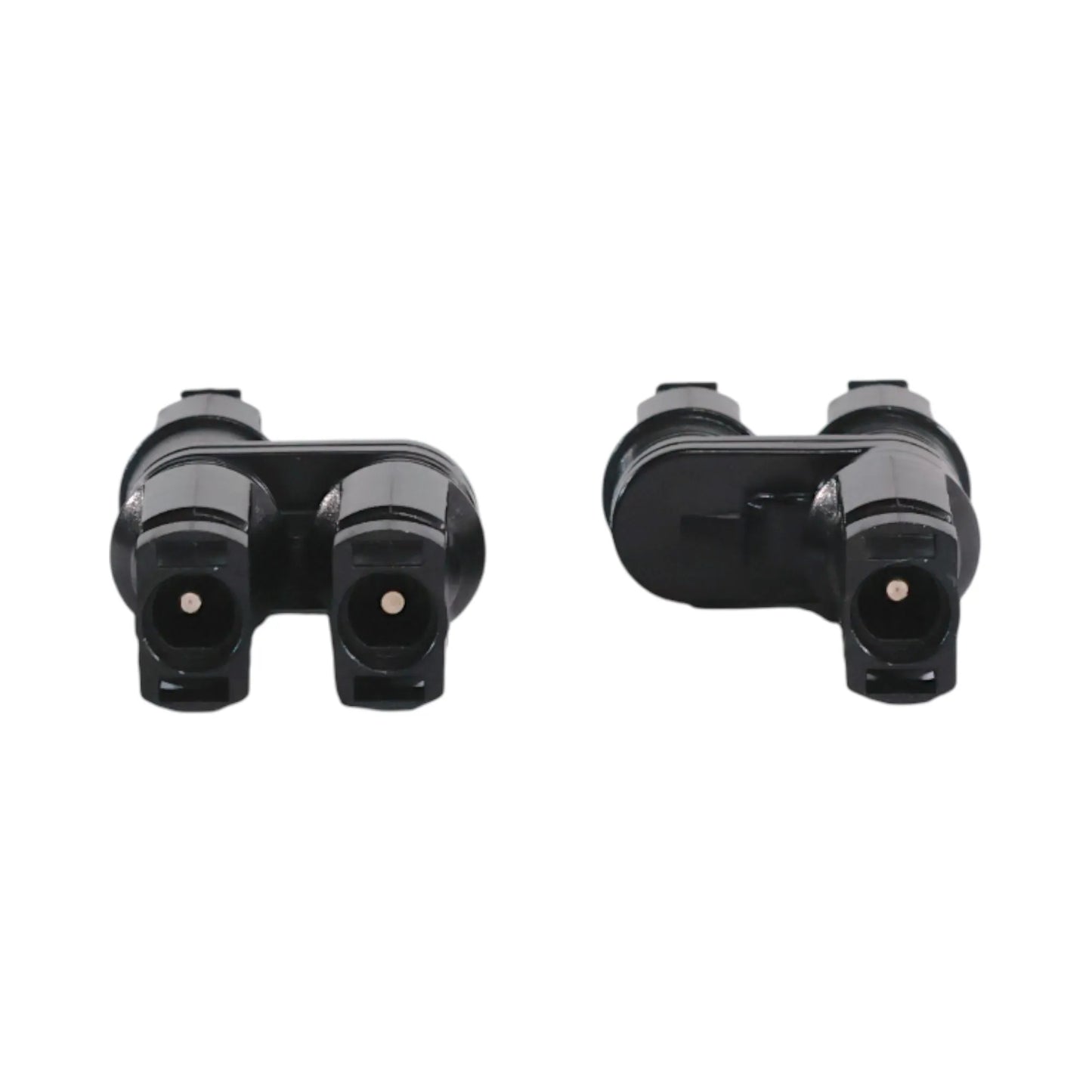 2-in-1 solar connectors laid out for installation