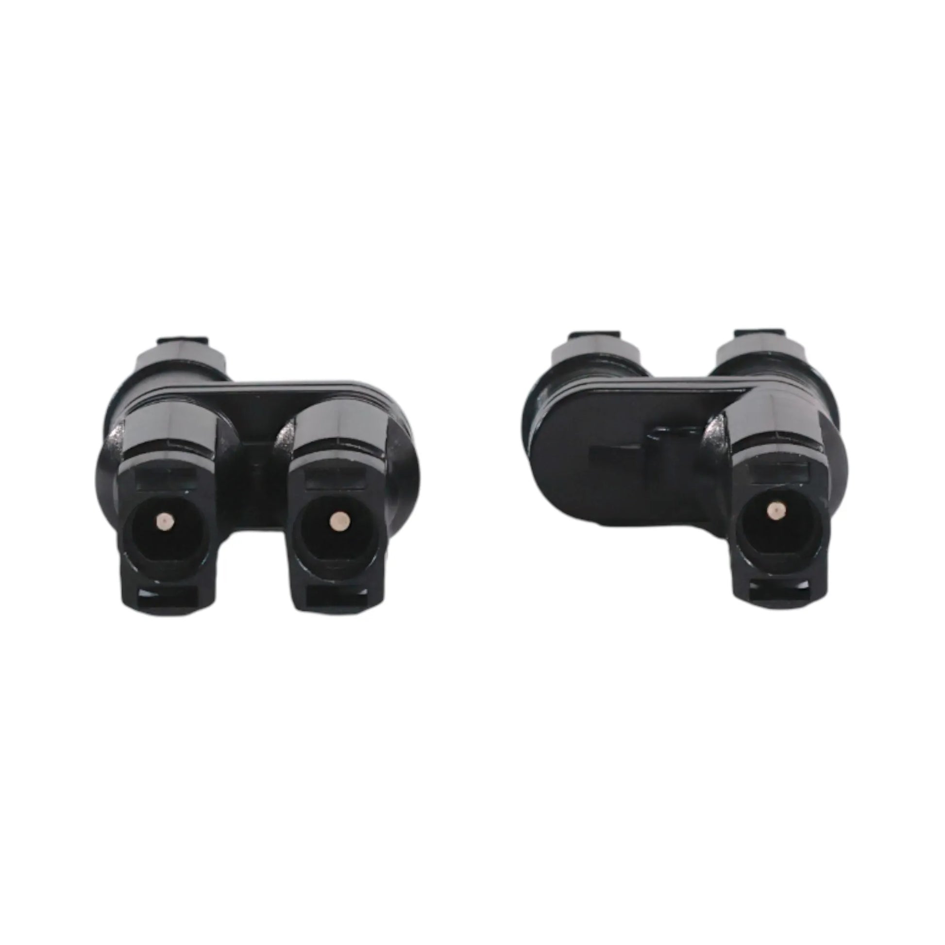 2-in-1 solar connectors laid out for installation