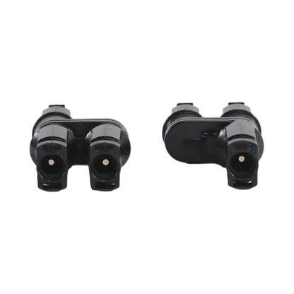 2-in-1 solar connectors laid out for installation