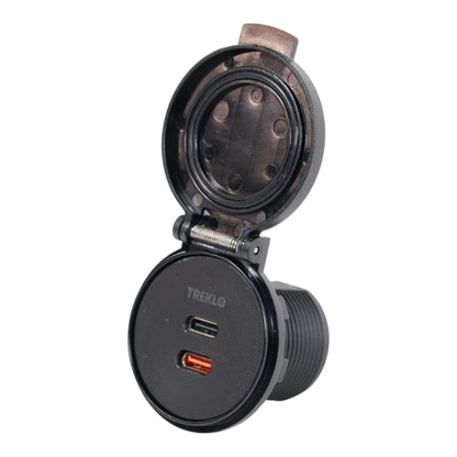 spring usb c charger socket for 12v to 24v systems