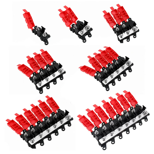 Stackable AMI MIDI fuse holder for high current battery and power distribution applications