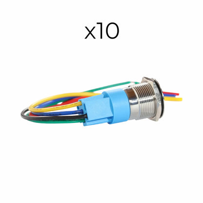 compact 22mm push button switch for caravan 12v power control and wiring builds