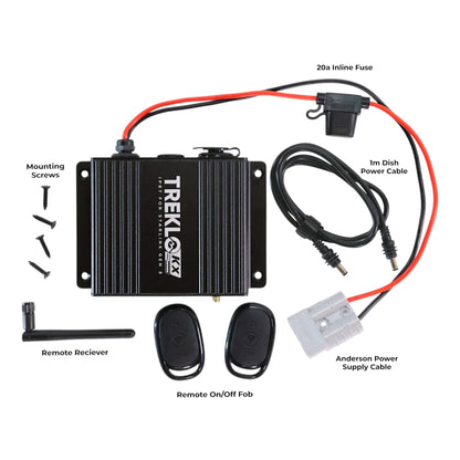 Starlink Gen3 direct DC power supply with remote control for vehicle setups