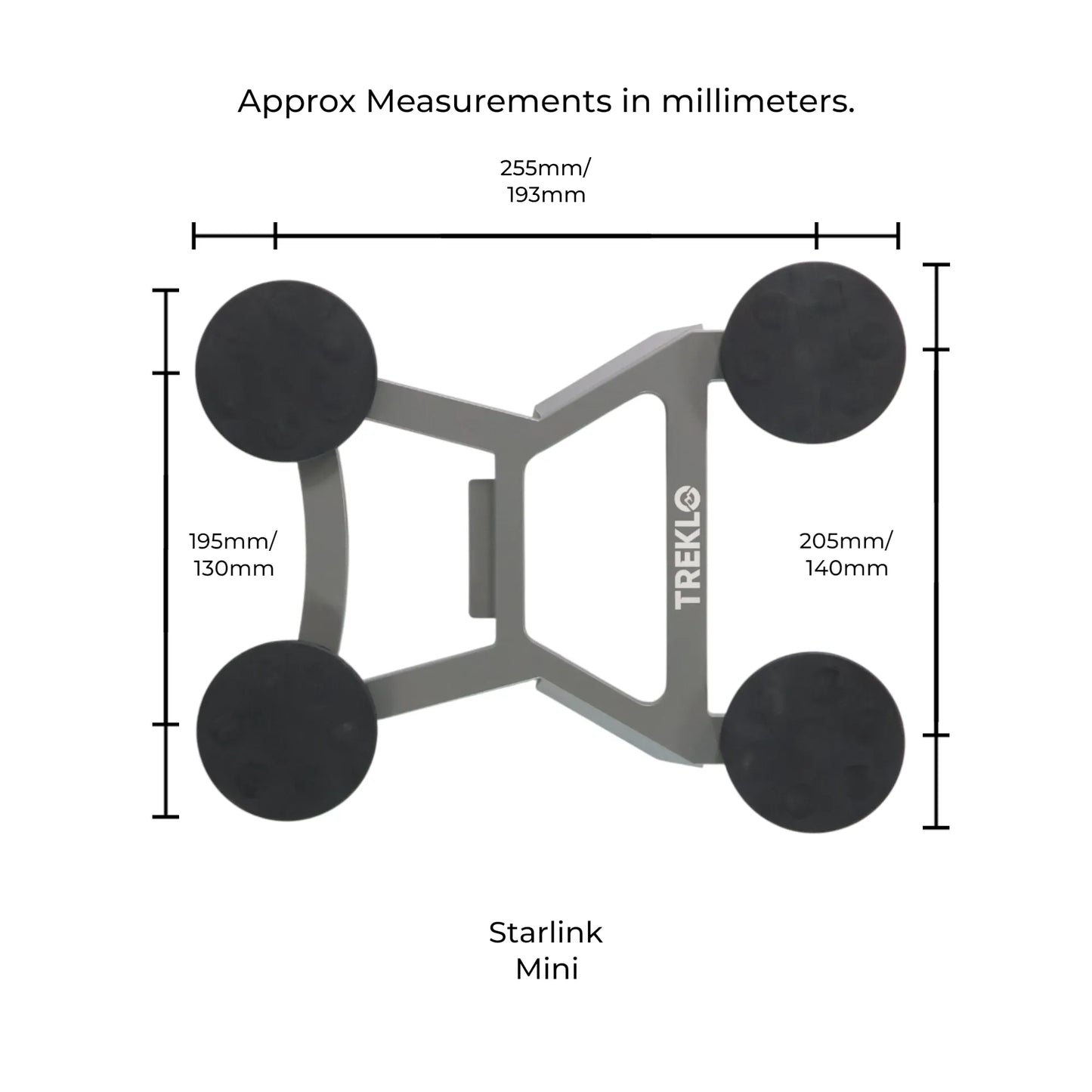starlink mini heavy duty aluminium magnet mount for durable roof mounting solutions