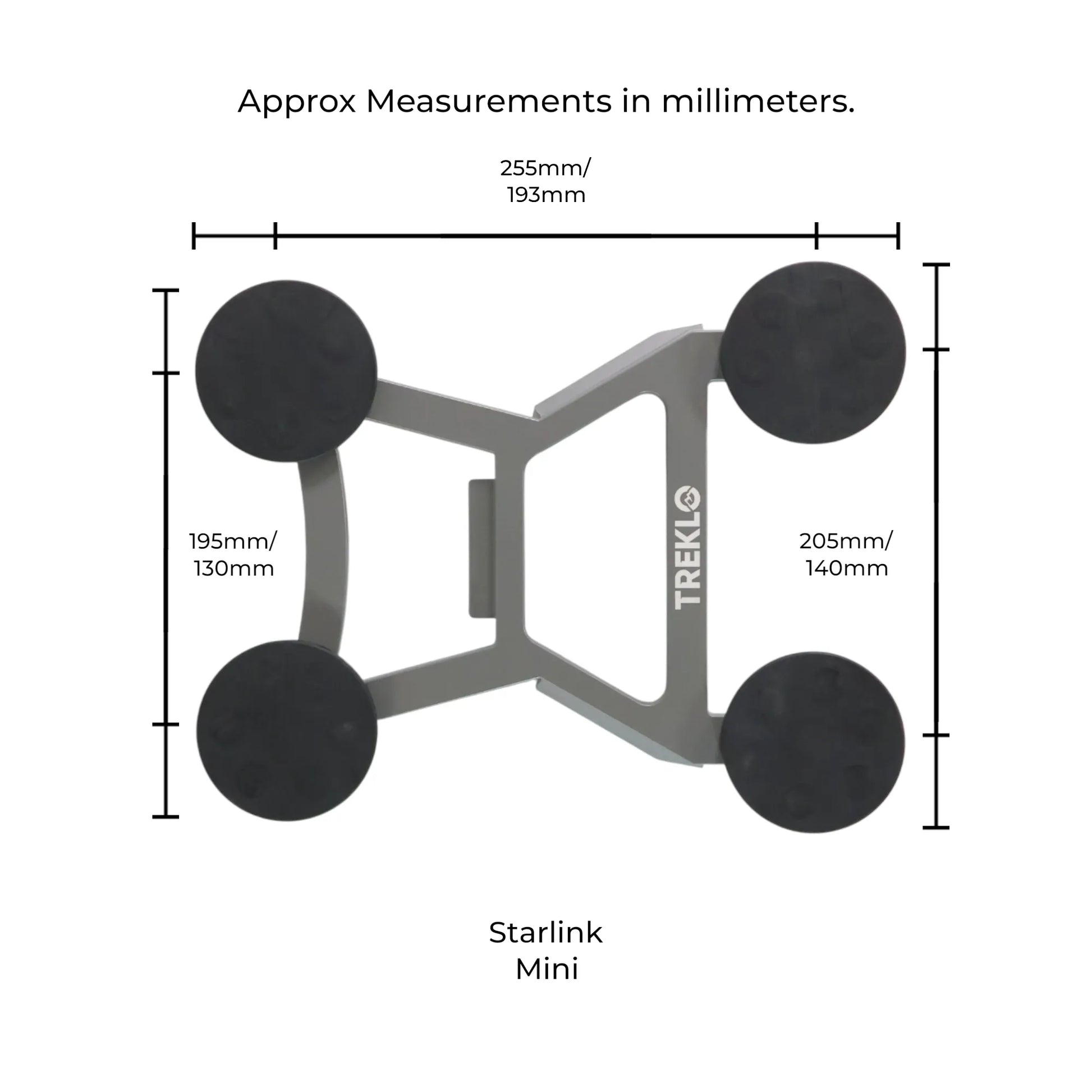 starlink mini heavy duty aluminium magnet mount for durable roof mounting solutions