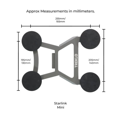 starlink mini heavy duty aluminium magnet mount for durable roof mounting solutions