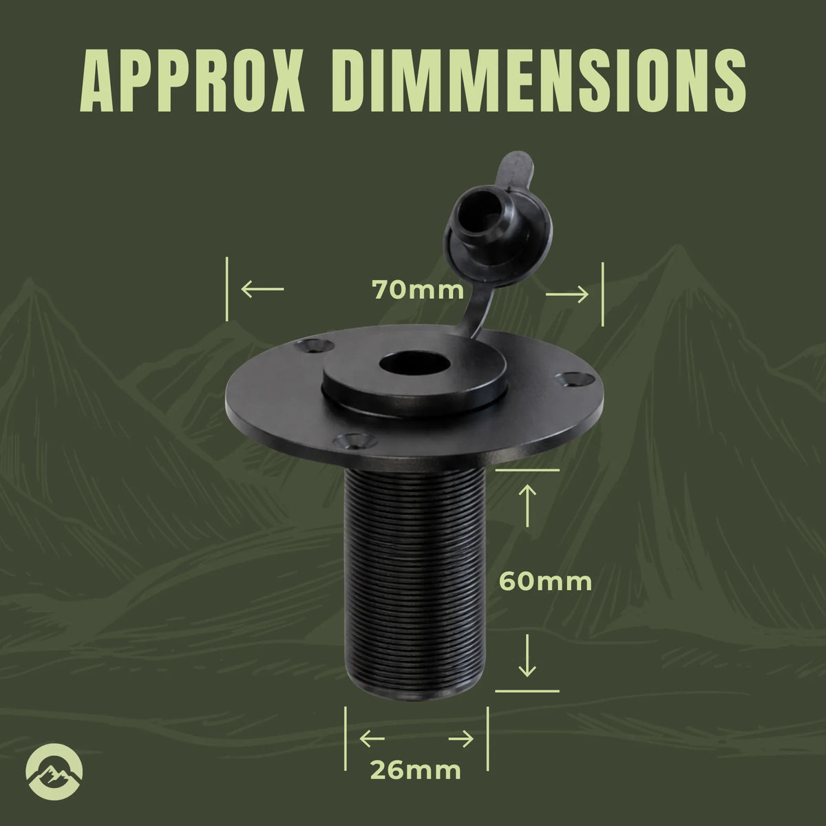 External Starlink Mini power outlet with weatherproof housing for vehicle mounting