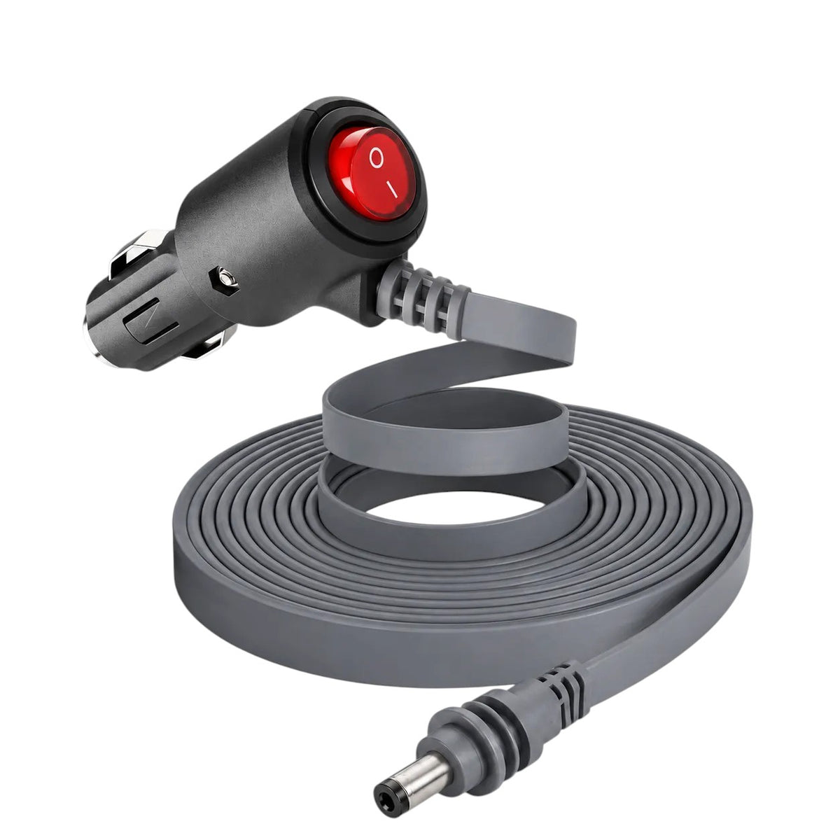 Flat Starlink Mini 3m cigarette power cable with 12v and 24v vehicle input compatibility