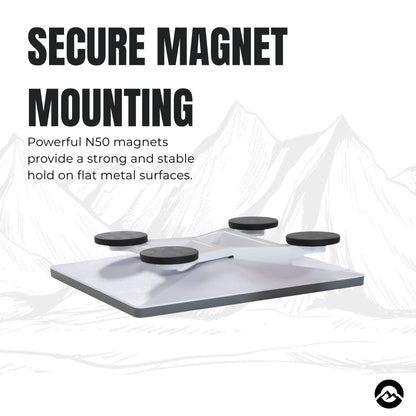 Flat Starlink Mini magnet mount for caravan, campervan, RV, marine, and 4WD applications