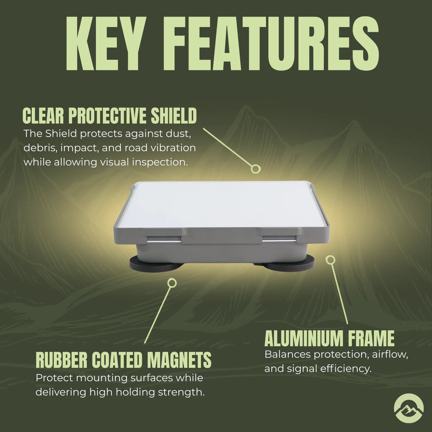 Heavy duty magnetic mount for securely mounting a Starlink Mini dish