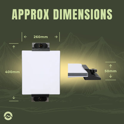 Campervan Starlink Mini platform mount for permanent roof rack installations