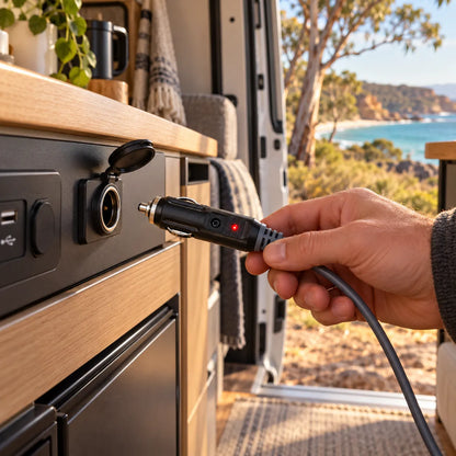 Starlink Mini RV power cable for compatible 12v and 24v recreational vehicle systems