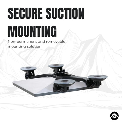 Starlink Mini suction mount for secure temporary mounting on glass and smooth surfaces