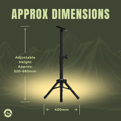 Folding tripod stand for Starlink Mini off grid camping and touring