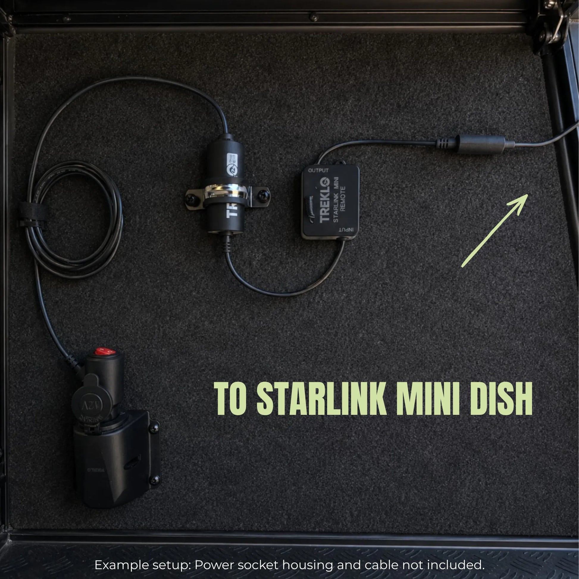 Wireless remote switch for Starlink Mini caravan and campervan installations