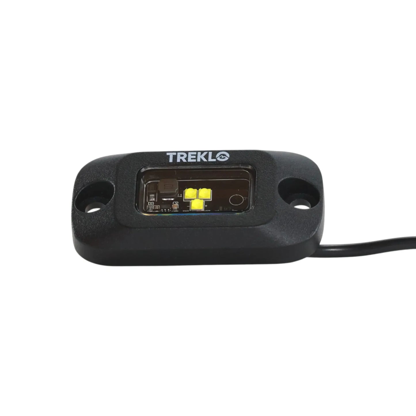 Compact LED rock light kit for reliable off road and touring vehicle lighting