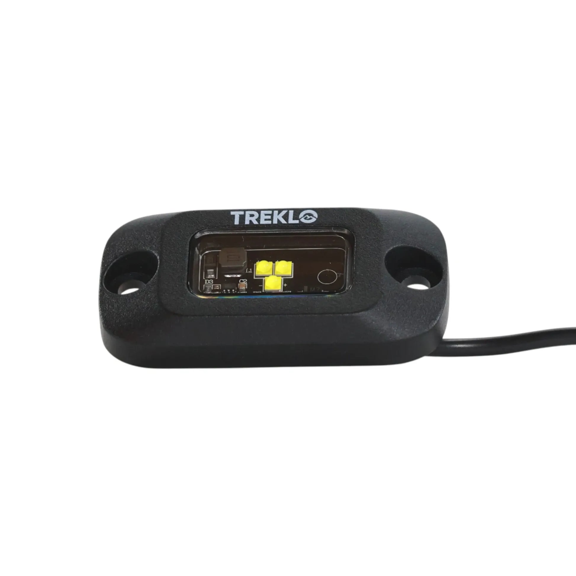 Compact LED rock light kit for reliable off road and touring vehicle lighting