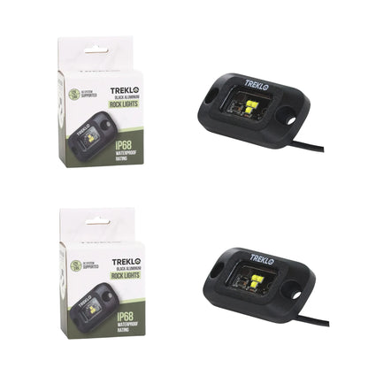 Super bright LED rock lights 2 pack for caravan and campervan exterior lighting