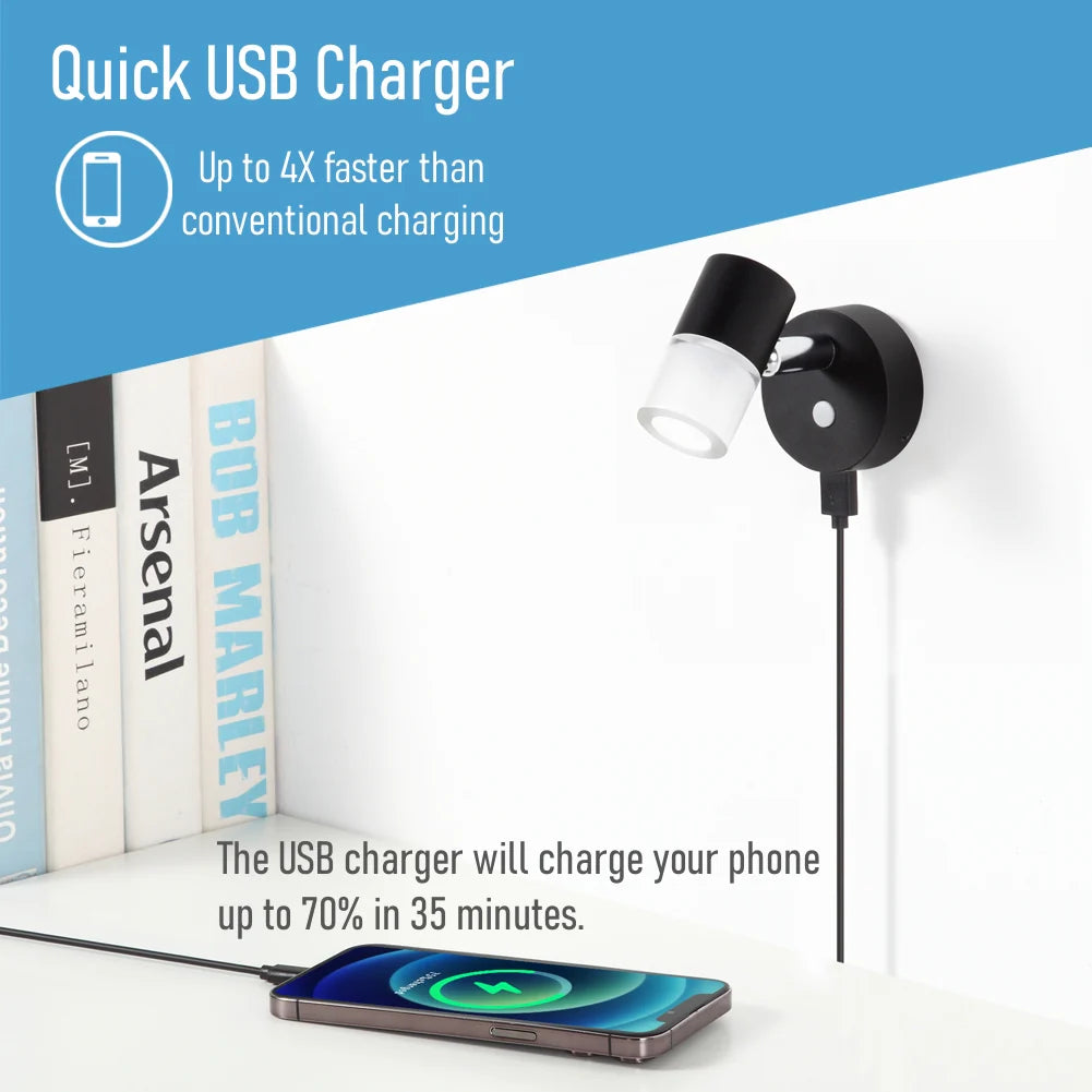 directional LED spotlight with adjustable head