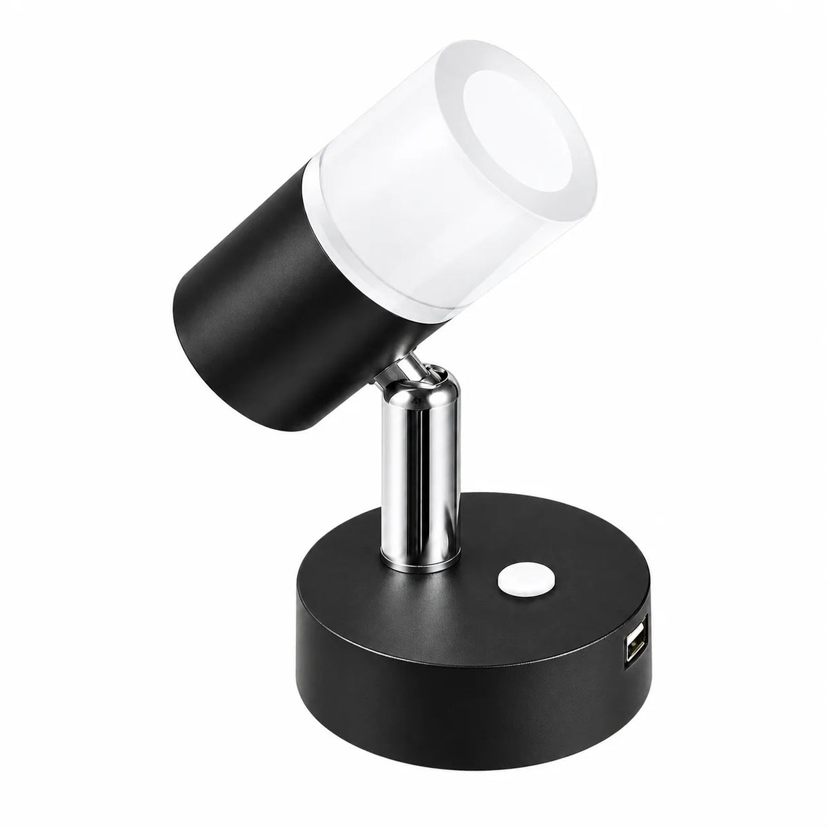 Compact Ray swivel LED reading light for caravan and campervan installations