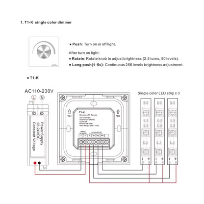 sleek black dimmer and remote set in neutral view