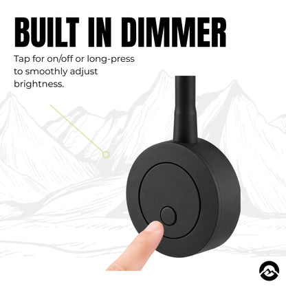 Touch dimmable bedside reading light for comfortable night time illumination
