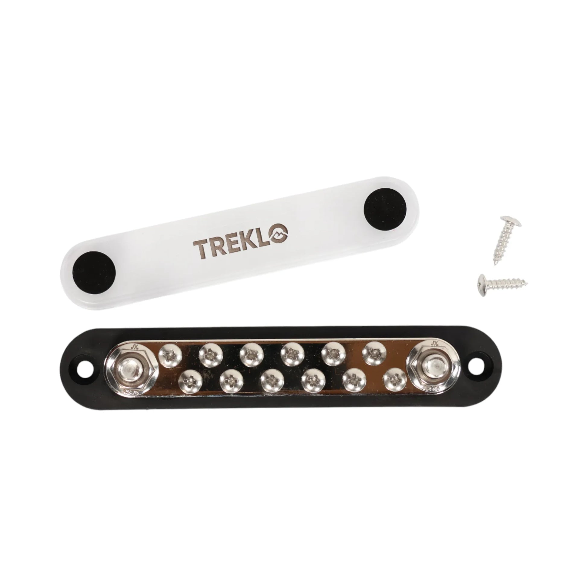 treklo busbar 150a with 12 m4 bolts and 2 mounting screws included
