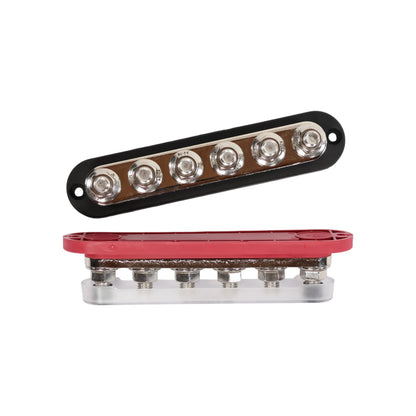 treklo 300a 6x m10 post busbar with protective cover