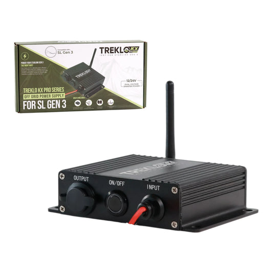 TREKLO KX boosted power supply and remote for Starlink Gen3 for caravan, rv, and campervan systems