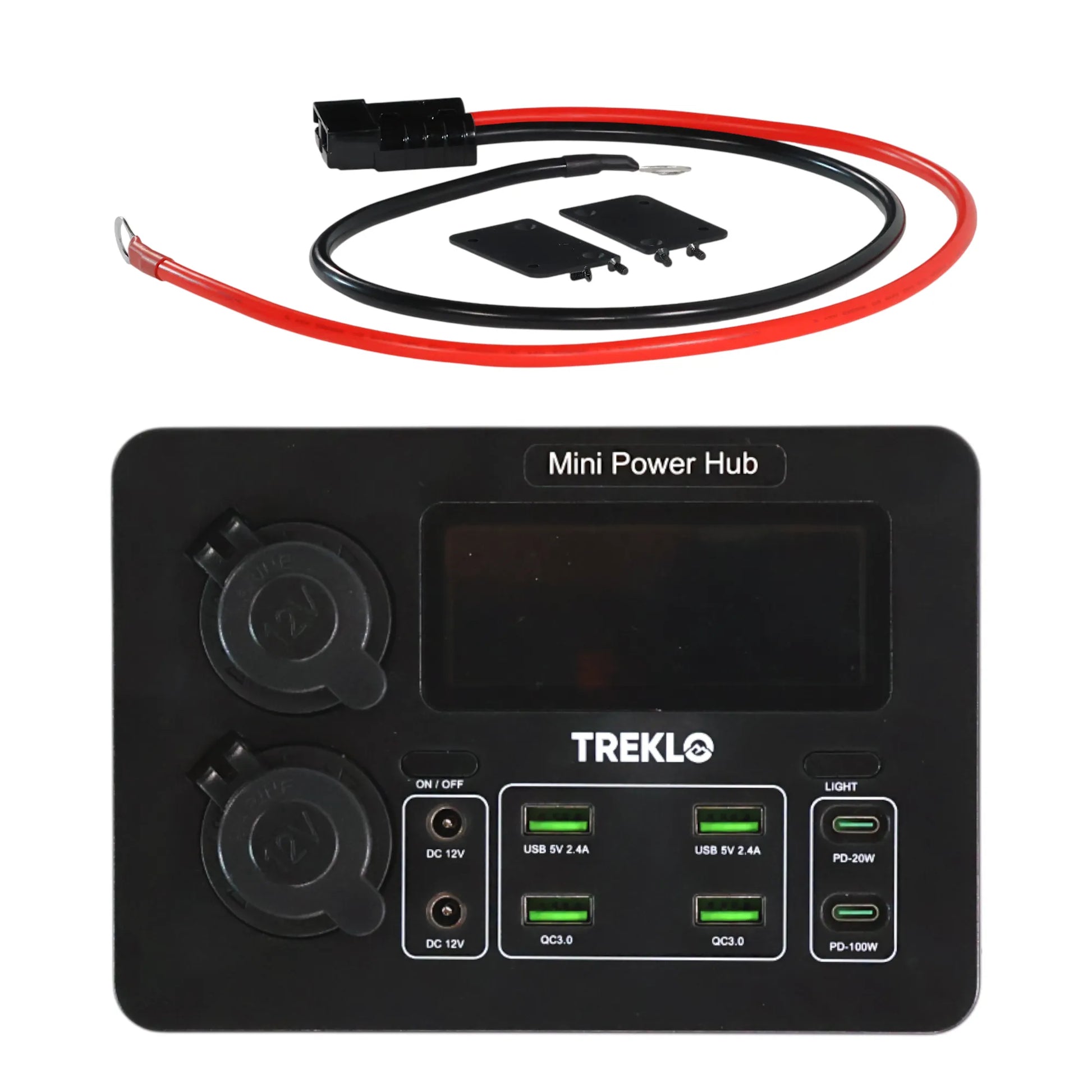treklo 12v mini power box for off grid travel and camping