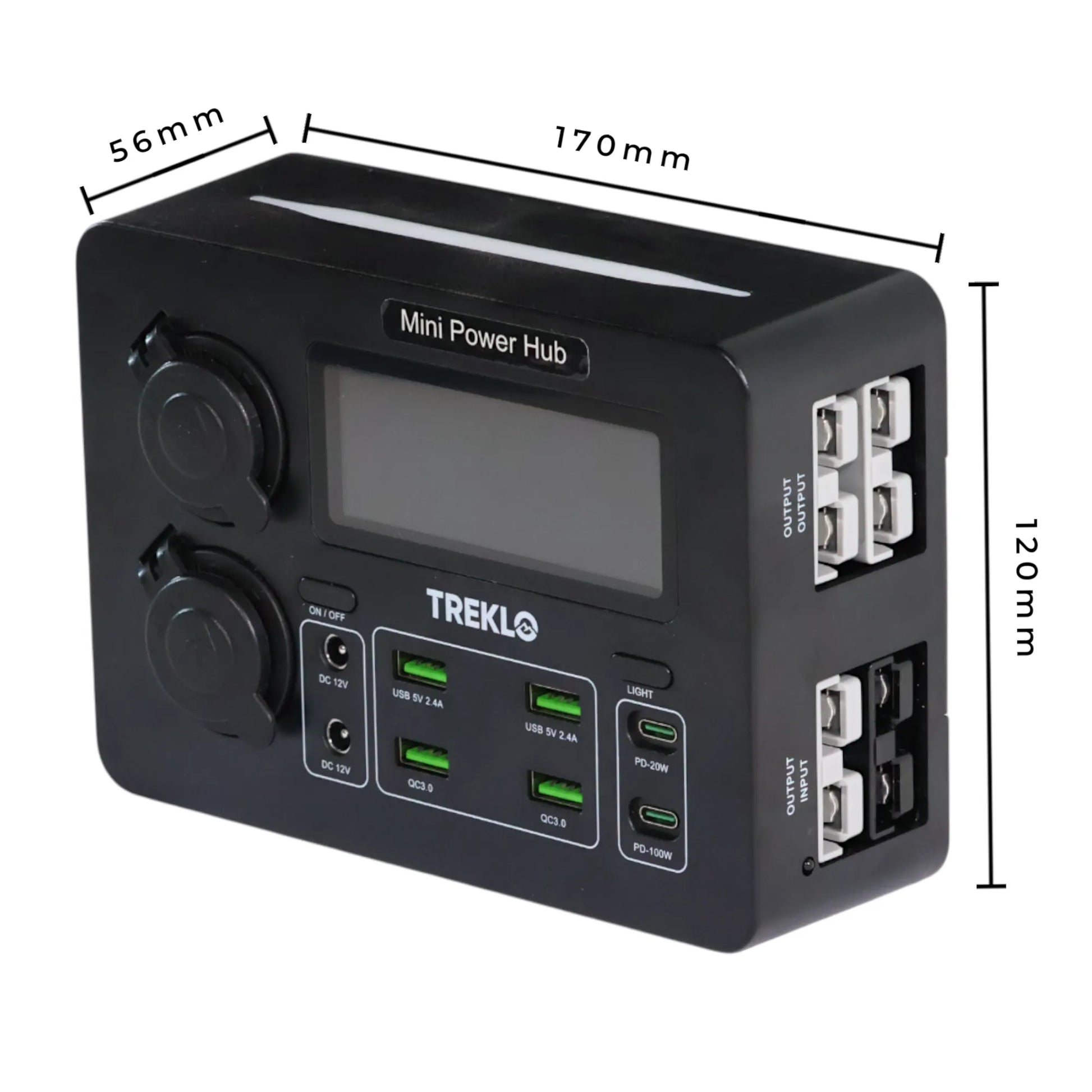 treklo mini 12v electrical power box for accessories