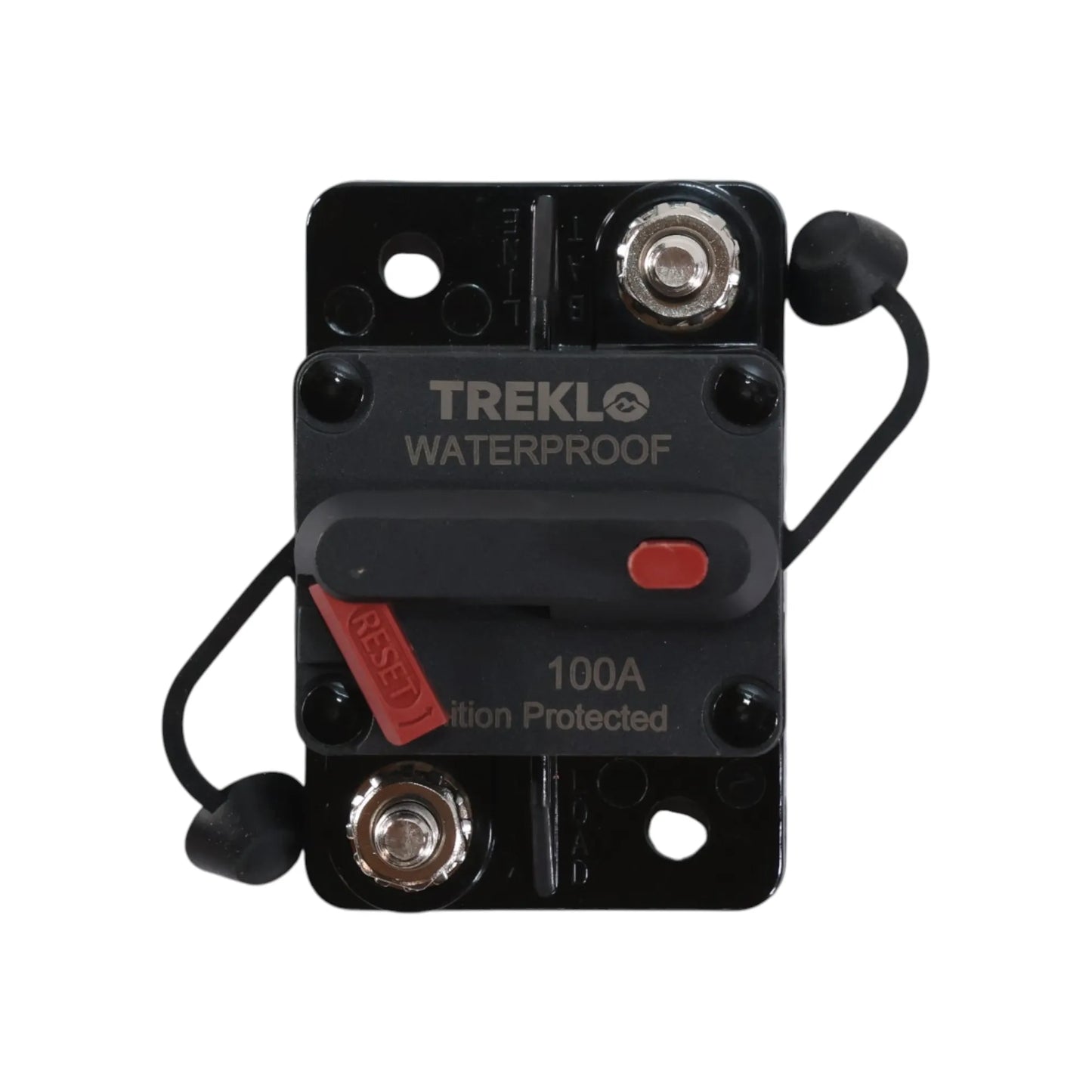 Heavy duty 100A manual reset circuit breaker for caravan and campervan electrical systems
