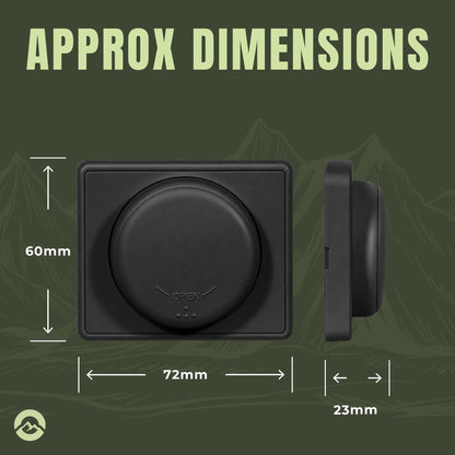 Black Treklo 100W motorhome USB C power outlet for compatible phones, tablets, laptops, and devices