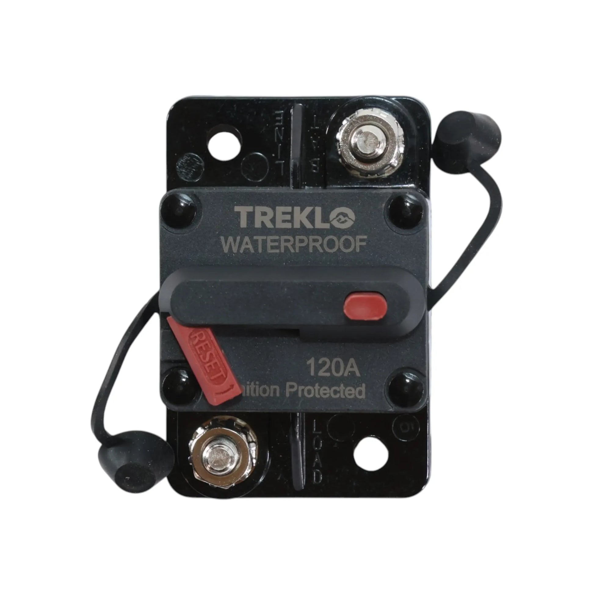 Heavy duty 120A manual reset circuit breaker for caravan and campervan electrical systems