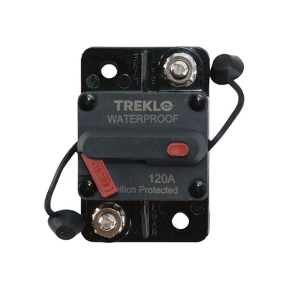 Heavy duty 120A manual reset circuit breaker for caravan and campervan electrical systems