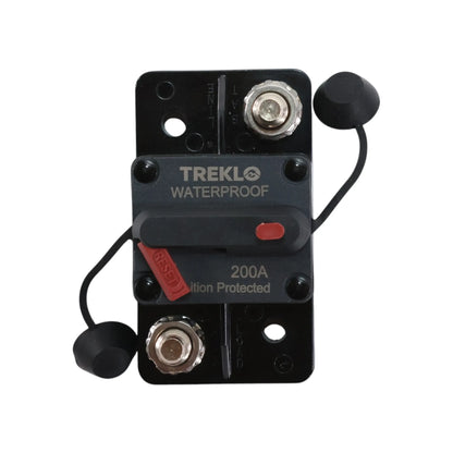 Heavy duty 200A manual reset circuit breaker for caravan and campervan electrical systems