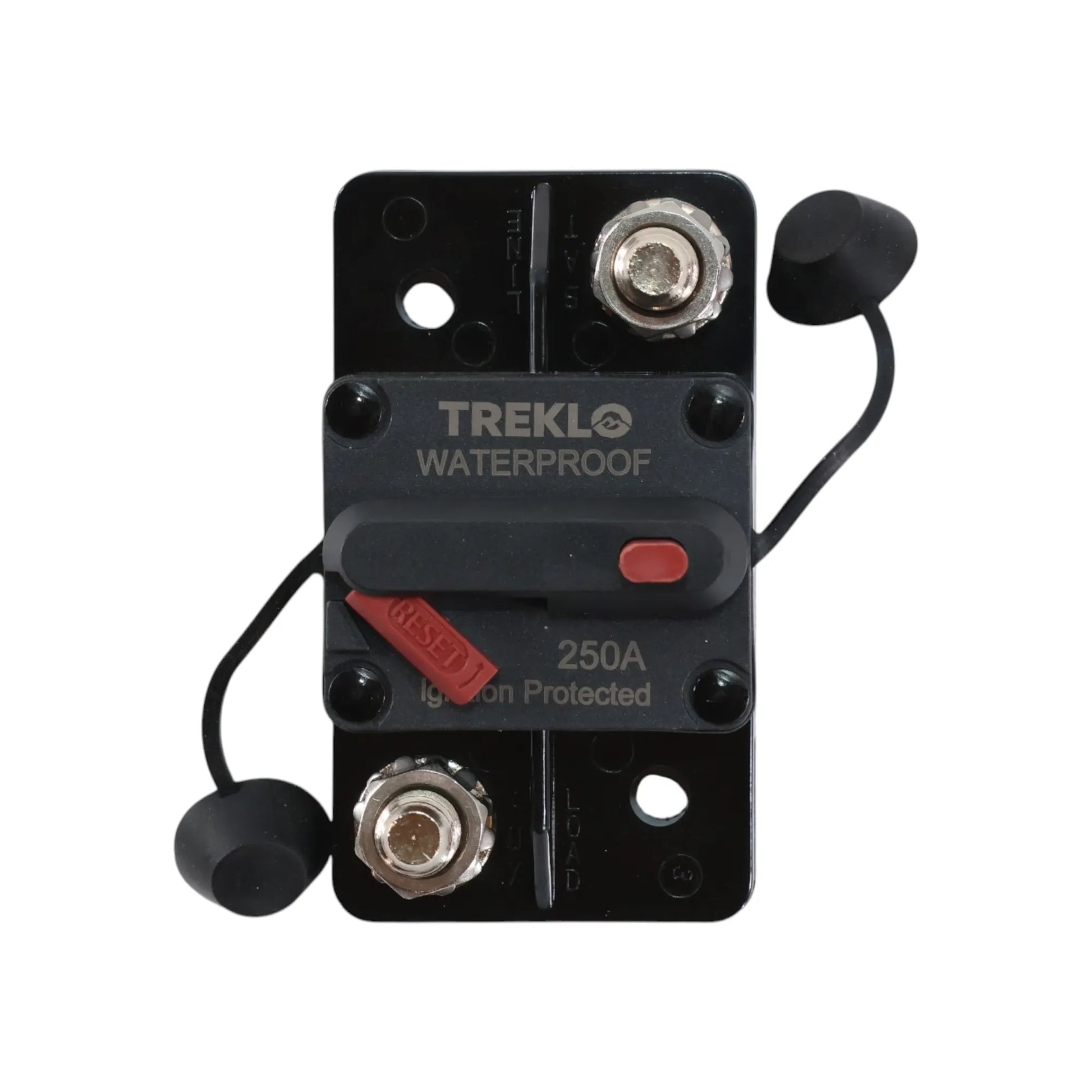 Heavy duty 250A manual reset circuit breaker for caravan and campervan electrical systems