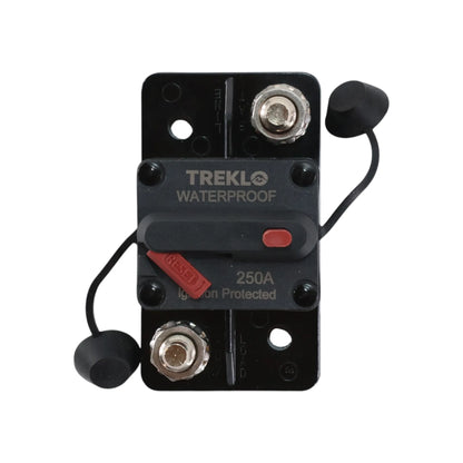 Heavy duty 250A manual reset circuit breaker for caravan and campervan electrical systems