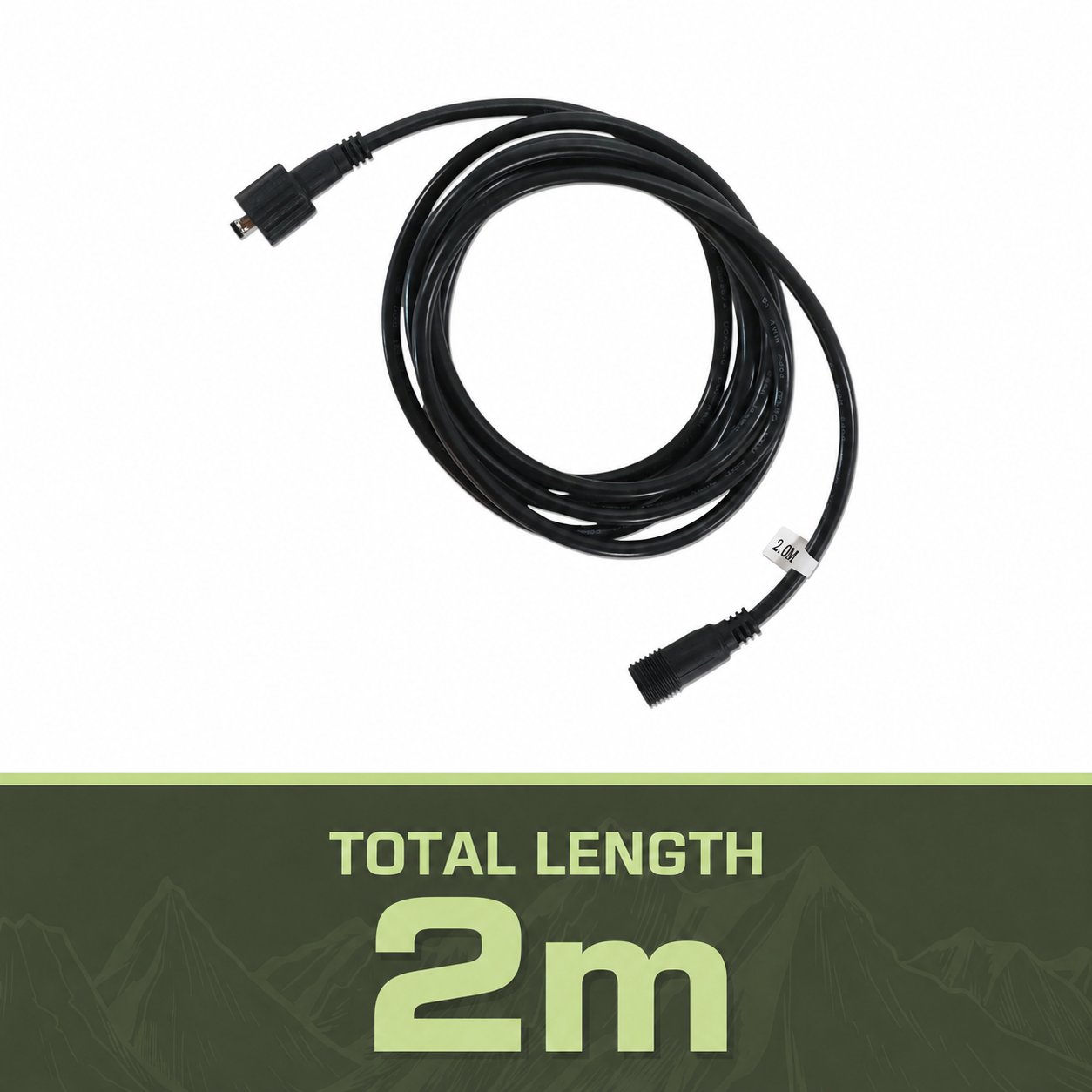 Treklo AquaLock 2m extension cable for compatible lights and cables.