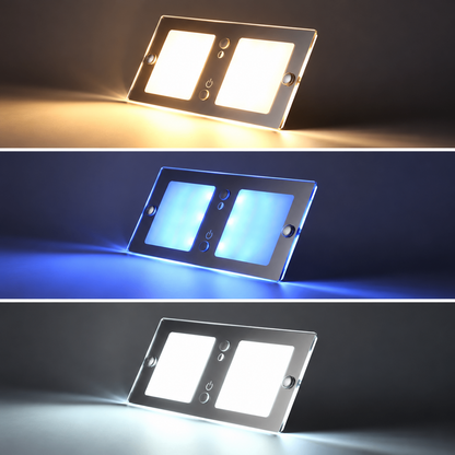 Treklo campervan 3 colour ceiling light with dimming for flexible lighting control